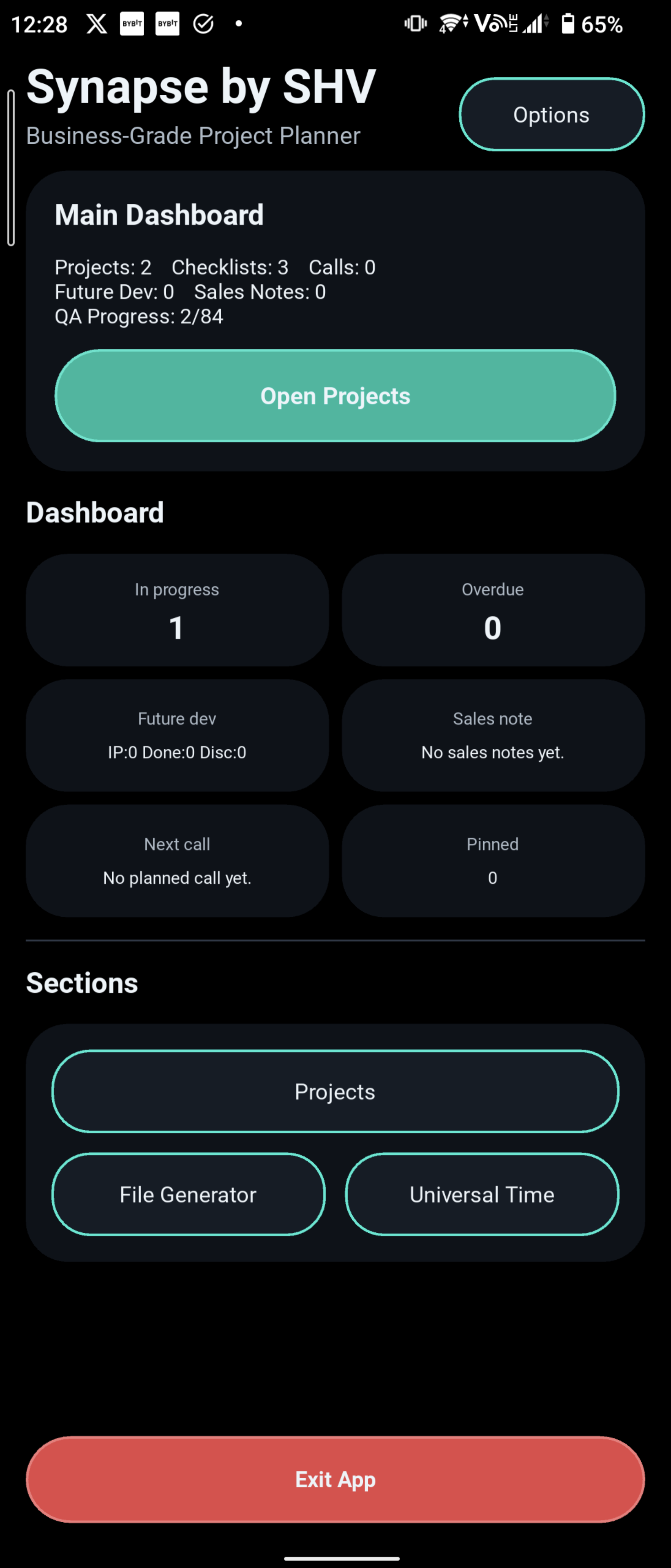 Checklist View - Task Verification